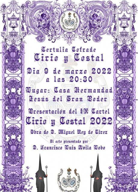 Presentación del cartel de la Tertulia Cirio y Costal en la casa Hermandad de Jesús del Gran Poder de Sevilla - 1, Foto 1
