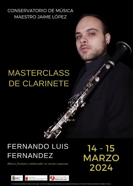 El Conservatorio de Música Maestro Jaime López de Molina de Segura organiza una master class de clarinete los días 14 y 15 de marzo - 1, Foto 1