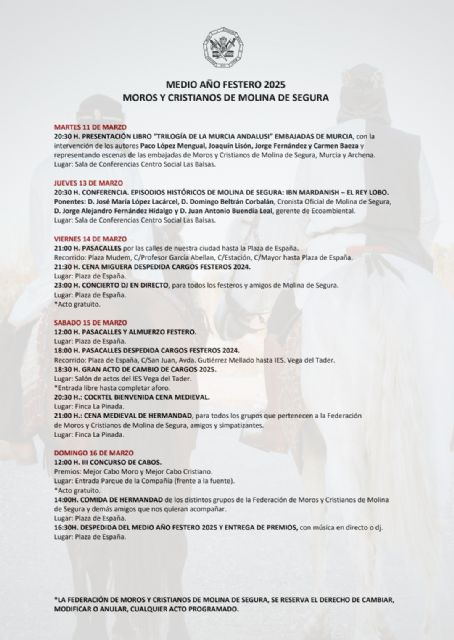Medio Año Festero 2025 de Moros y Cristianos de Molina de Segura - 2, Foto 2