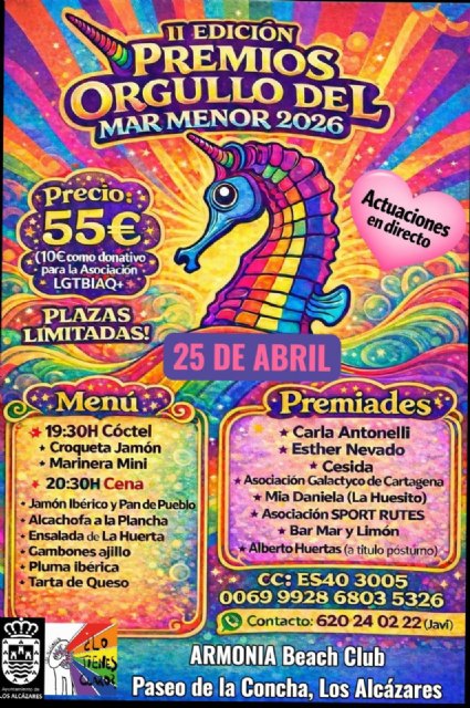 Sport Rutes LGTBIQ+ recibirá uno de los Premios Orgullo del Mar Menor 2026 - 2, Foto 2