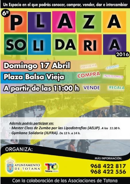 Un total de 13 asociaciones y ONG´s participarán en la VI Plaza Solidaria, Foto 2