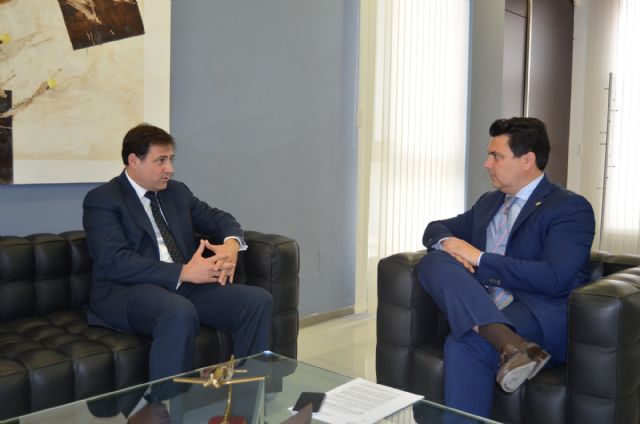 El presidente de la Asociación de Promotores de la Región de Murcia se reunió con el alcalde de San Javier - 1, Foto 1