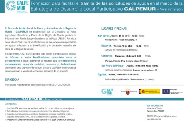 El Ayuntamiento presenta las ayudas del Fondo Europeo Marítimo y de Pesca junto a Galpemur - 1, Foto 1