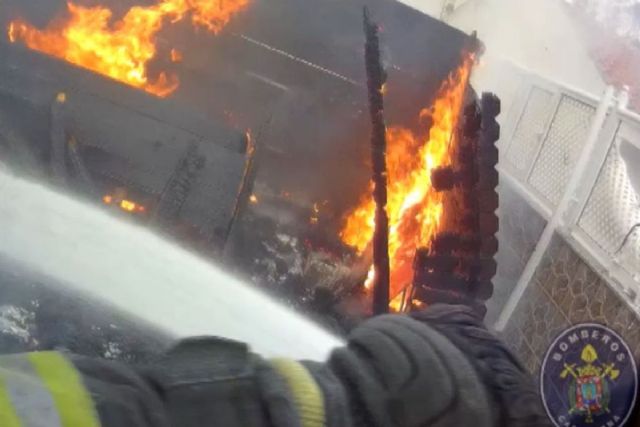 Incendio en la terraza de un dúplex de Alumbres - 1, Foto 1