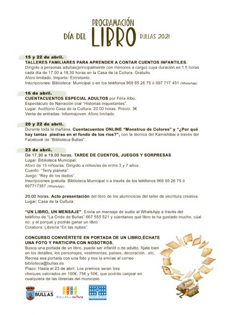Programación Día Del Libro en Bullas - 2, Foto 2