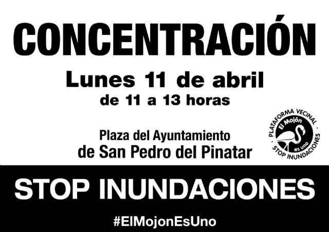 Concentración vecinos El Mojon Ayuntamiento de San Pedro del Pinatar 11 abril - 1, Foto 1