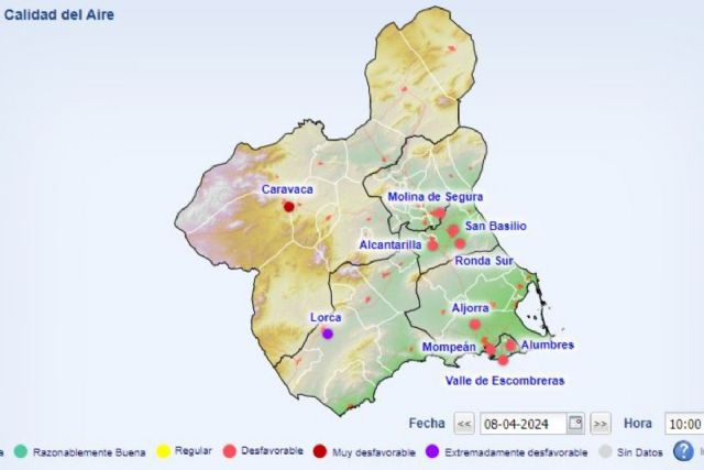 Activado el nivel 1 preventivo por calidad del aire en Campo de Cartagena, Alumbres y núcleo urbano - 1, Foto 1
