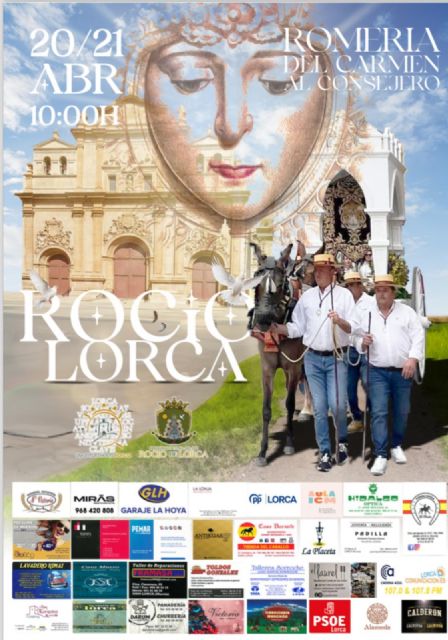 La Hermandad del Rocío de Lorca celebrará el 20 y el 21 de abril su tradicional Romería Rociera - 3, Foto 3
