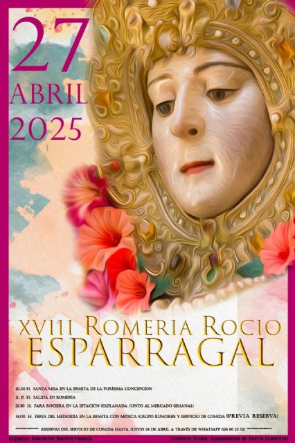 La XVIII edición de la Romería en honor a Nuestra Señora del Rocío de El Esparragal tendrá lugar el domingo, 27 de abril - 1, Foto 1