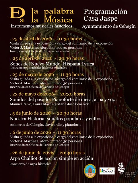 Cehegín presenta la programación de actividades paralelas de la exposición “De la palabra a la música” - 3, Foto 3