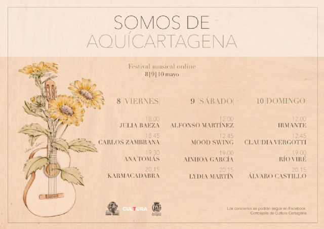 El Ayuntamiento de Cartagena apoya a los músicos locales con el festival online ´Somos de Aquí´ - 1, Foto 1