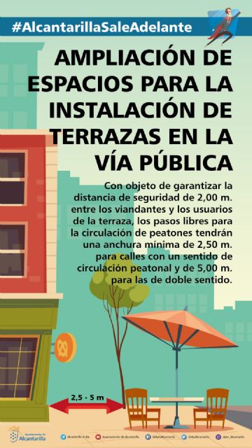 Alcantarilla afronta a partir del lunes la Fase 1 del Plan de desescalada con medidas que permitirán ampliar terrazas de bares y restaurantes para que puedan abrir - 1, Foto 1