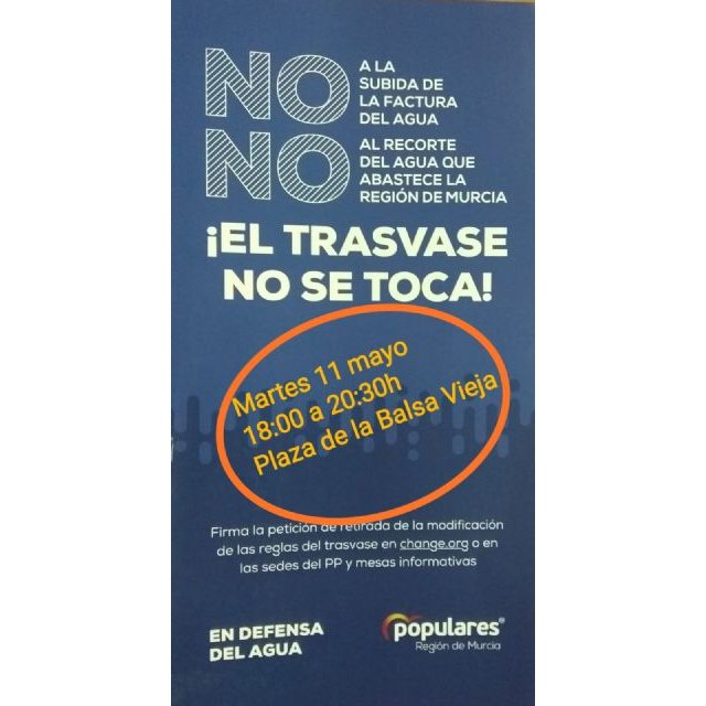 ¡El Trasvase NO se toca!, Foto 2