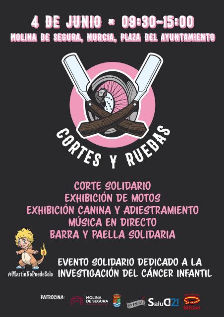 Molina de Segura acoge el evento solidario CORTES Y RUEDAS, dedicado a la investigación del cáncer infantil, el domingo 4 de junio - 1, Foto 1