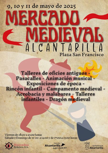 El Mercado Medieval de Alcantarilla se instala este fin de semana en la Plaza San Francisco - 1, Foto 1