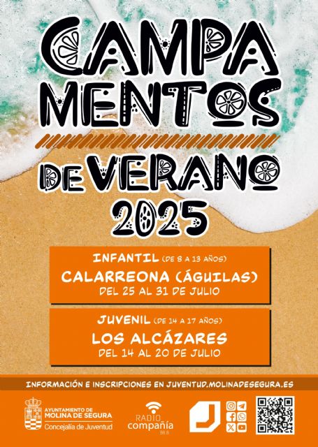 La Concejalía de Juventud de Molina de Segura presenta la oferta de campamentos de verano 2025 para niños y jóvenes de 8 a 17 años - 1, Foto 1
