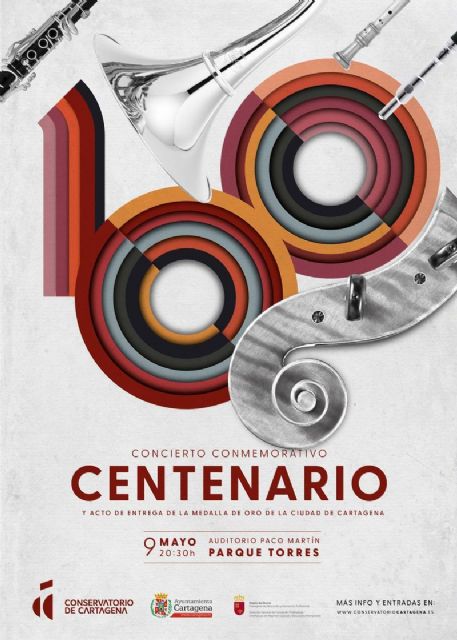 El Ayuntamiento entrega el viernes la Medalla de Oro de Cartagena al Conservatorio con motivo de su centenario - 1, Foto 1