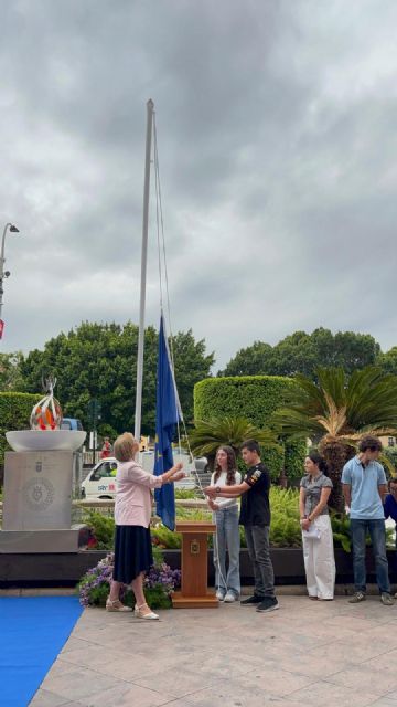 Murcia conmemora el Día de Europa con el izado de la bandera europea en Glorieta de Espa&ntilde;a - 2, Foto 2
