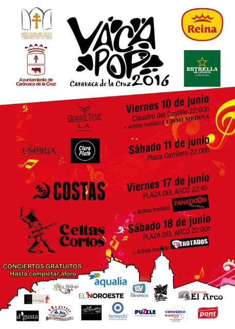 El festival Vaca Pop lleva la música de ocho a bandas a espacios urbanos de Caravaca - 3, Foto 3