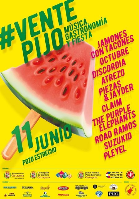 Música y gastronomía se darán cita en la II edición del festival Vente Pijo de Pozo Estrecho - 3, Foto 3