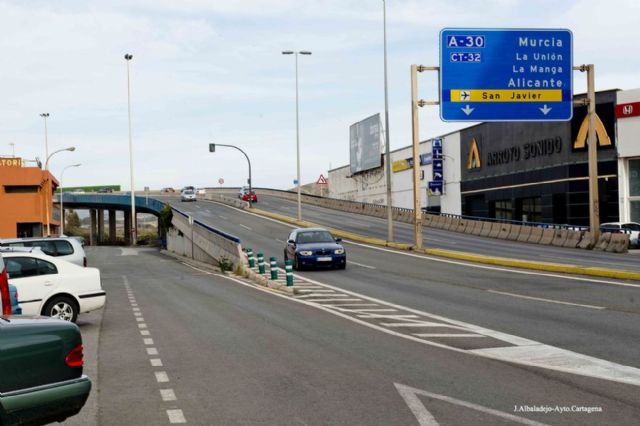 A partir del lunes habrá modificaciones en el tráfico de acceso a la autovía desde Plaza de Alicante - 1, Foto 1
