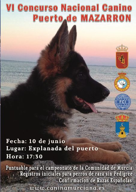 Puerto de Mazarrn ser sede este sbado 10 de junio de un nuevo concurso nacional canino, Foto 2