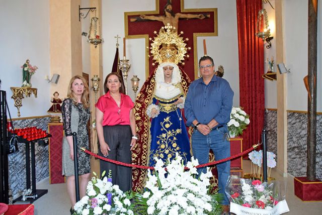 En el Oratorio de la Asociación de Fieles, se realizó la meditación y el rezo del santo rosario en el Besamanos de la Virgen de la Fe y entrega de Sevilla - 2, Foto 2