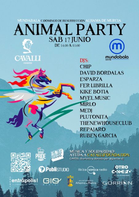 1 ANIMAL PARTY en Alhama de Murcia: Fiesta solidaria de msica electrnica en apoyo a la Fundacin Cavalli, Foto 1