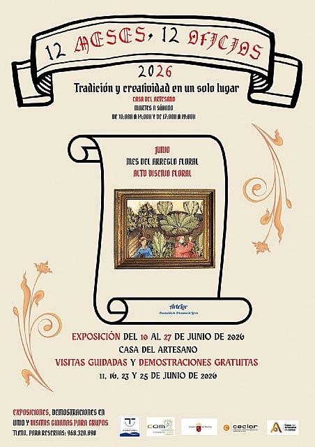 El arte floral, oficio protagonista del mes de junio dentro de la iniciativa �12 meses 12 oficios� de Artelor