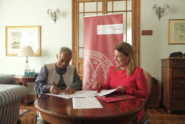 La UMU firma un convenio con el Premio Nobel de la Paz Muhammad Yunus para crear el Yunus Centre de Emprendimiento Social - 1, Foto 1