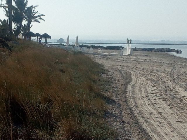 ANSE denuncia la alteración de la playa de los Esculls, incluidas en el Parque Regional de Salinas y Arenales de San Pedro del Pinatar - 2, Foto 2
