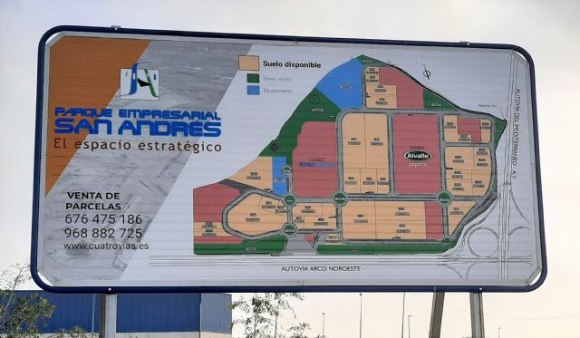 Alcantarilla reordena las últimas parcelas del Parque Empresarial San Andrés - 2, Foto 2