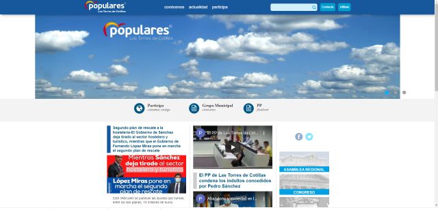 El PP de Las Torres de Cotillas estrena página web - 1, Foto 1
