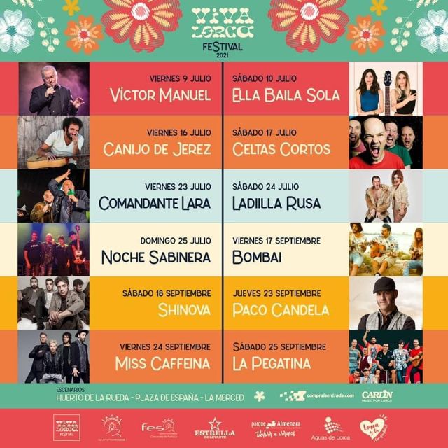Víctor Manuel y la gira de regreso de Ella Baila Sola, en su único concierto en la Región de Murcia, protagonizan el inicio del Festival Viva Lorca 2021 - 1, Foto 1