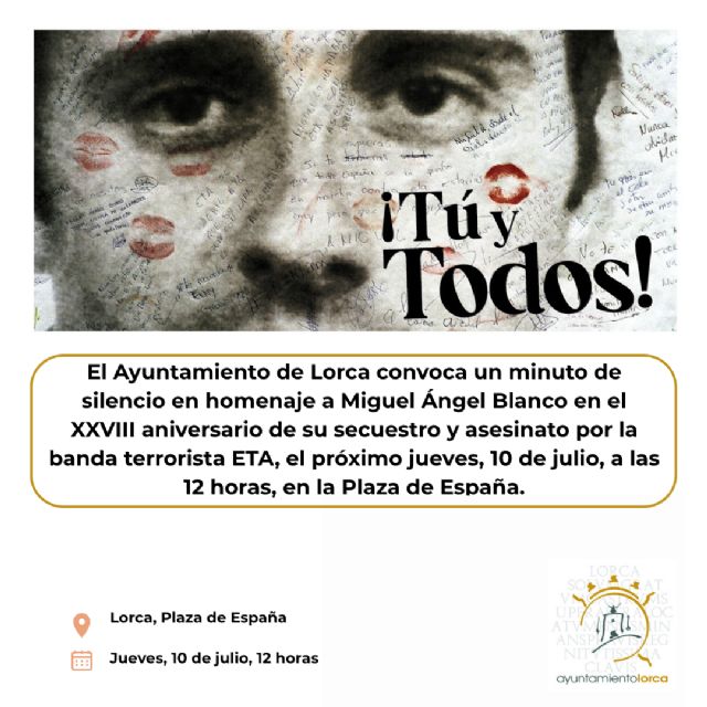 El Ayuntamiento convoca a un minuto de silencio en homenaje a Miguel Ángel Blanco en el XXVIII aniversario de su secuestro y asesinato por la banda terrorista ETA - 4, Foto 4