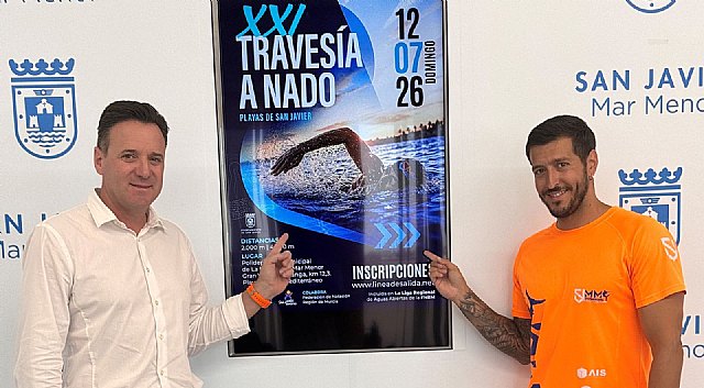 La XXI Traves�a a Nado Playas de San Javier se celebrar� el domingo 12 de julio en La Manga del Mar Menor