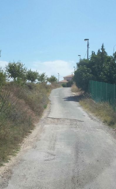 Próxima a finalizar la instalación  de iluminación impulsada por Juan Agüera (MC Cartagena) en la antigua carretera que une Cuesta Blanca, Los Puertos y Tallante - 1, Foto 1