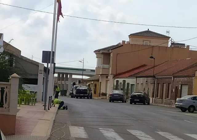 Próxima a finalizar la instalación  de iluminación impulsada por Juan Agüera (MC Cartagena) en la antigua carretera que une Cuesta Blanca, Los Puertos y Tallante - 2, Foto 2