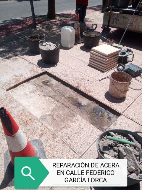 Fomento realiza más de 1.000 actuaciones de mantenimiento en aceras, calzadas y áreas peatonales de la ciudad - 5, Foto 5