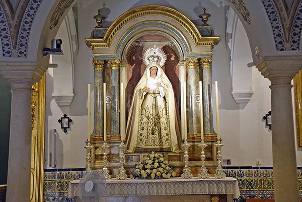 Dolorosa de blanco, la virgen de las Tristeza de blanco en la Hermandad sevillana de Veracruz - 3, Foto 3
