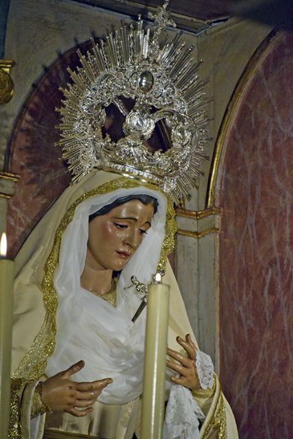 Dolorosa de blanco, la virgen de las Tristeza de blanco en la Hermandad sevillana de Veracruz - 4, Foto 4