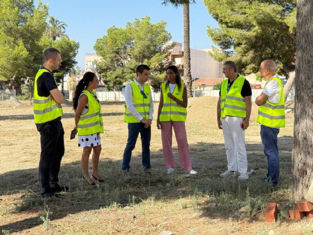Comienzan las obras del parque de La Cubana, clave para la revitalizacin del casco urbano de Alhama de Murcia, Foto 1