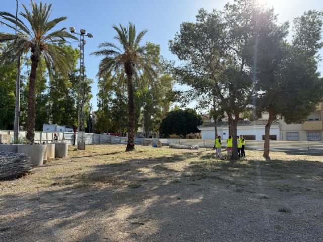 Comienzan las obras del parque de La Cubana, clave para la revitalizacin del casco urbano de Alhama de Murcia, Foto 3