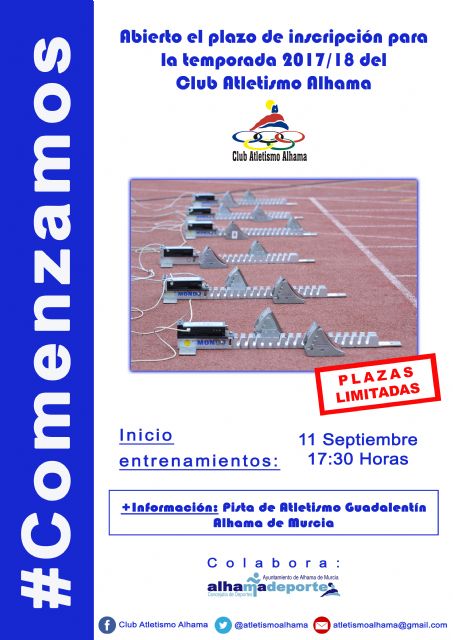 El Club Atletismo Alhama vuelve a los entrenamientos., Foto 1