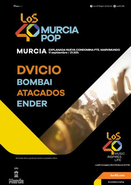 LOS40 Murcia Pop trae la víspera de la Romería las mejores bandas de pop feliz - 1, Foto 1