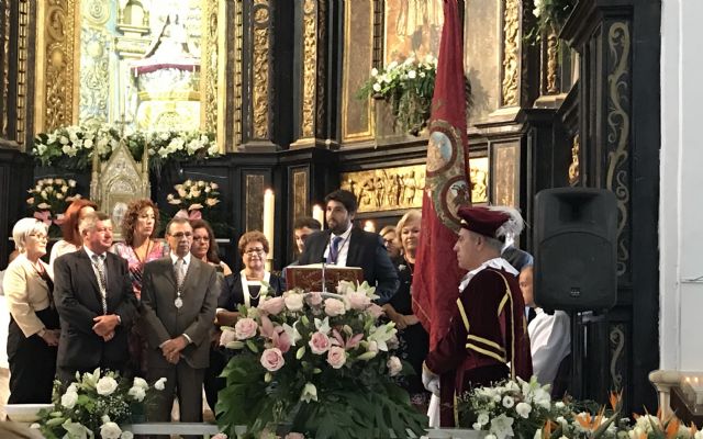 Fernando López Miras asiste a la misa mayor en honor a la patrona de Lorca, la Virgen de las Huertas - 2, Foto 2