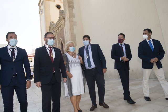 López Miras asiste a la misa en honor a la patrona de Lorca - 1, Foto 1