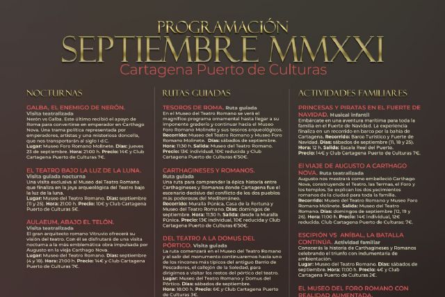 Puerto de Culturas se suma a la celebración de las Fiestas de Carthagineses y Romanos con una programación especial - 1, Foto 1