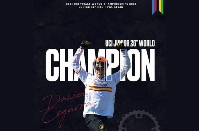 El cartagenero Dani Cegarra se proclama Campeón del Mundo Junior en la modalidad de Trialbici - 1, Foto 1
