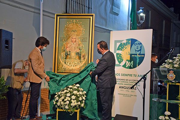Jesús Zurita Villa, pintor el Cartel de los Actos extraordinario del 50 Aniversario de la Coronación de la Virgen de las Angustias de Alcalá del Río - 2, Foto 2